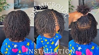 HOW TO | DIY MICROLOCS INSTALLATION PART 2 🌱 | (Braided root) & Two Strand Twist Method screenshot 3