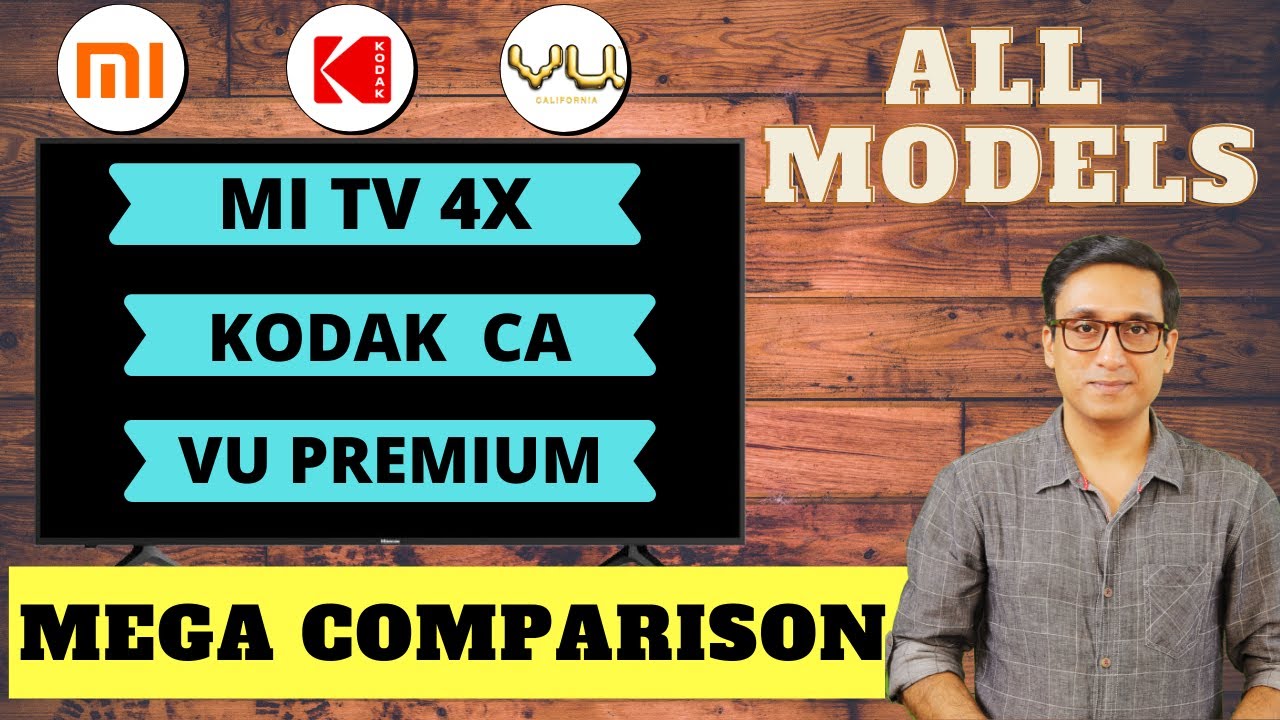 VU Premium Android 4K TV vs Kodak Android CA vs MI TV 4X 🔥🔥 MEGA COMPARISON ⚡⚡ TechTalk 58