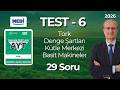 MEBİ AYT Tarama Testleri Fizik Soru Çözümleri 6.TEST (29 Soru) [2026]