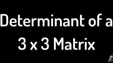 How to Find the Determinant of a 3 x 3 Like the Pros Matrix Super Short Video