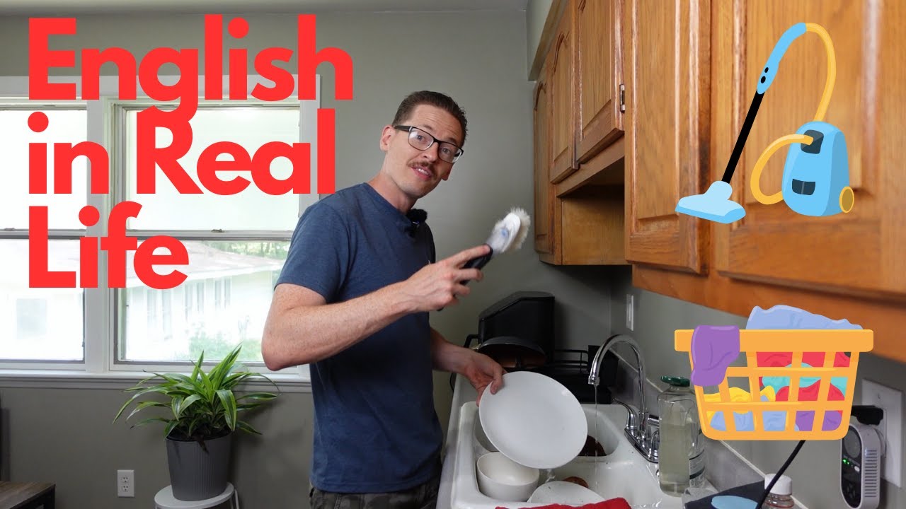 Learn Real-Life English: Everyday Chores 🧺🧹 | Comprehensible Input