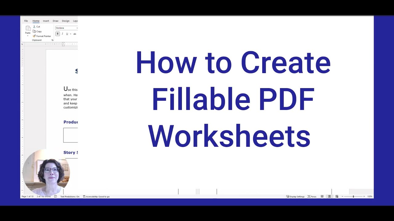 How to Create Fillable PDF Worksheets for Online Courses (and More) - YouTube How to Create Fillable PDF Worksheets for Online Courses (and More) - YouTube