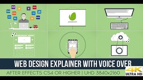 After Effects Template : Web Design Explainer With Voice Over