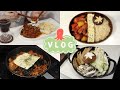 ENG) VLOG | 자취생 브이로그 🌶매콤한 김치두루치기와 🍱쏘야도시락 만들기. 에어컨 밑에서 먹는 뜨끈한 🍥어묵탕. 건강하게 요리해먹는 자취 일상 브이로그