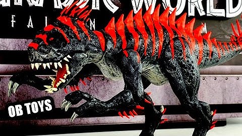 CUSTOM MATTEL E750 SCORPIUS REX MAX LEVEL 40 GLOW IN THE DARK | OB TOYS JURASSIC WORLD TOY DINOSAUR