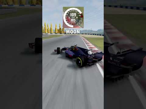F1 Car Cornering in Different Gravity