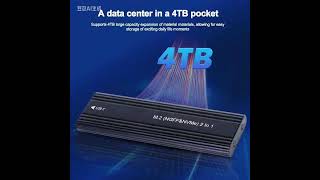 M.2 NVME NGFF SATA Enclosure M2 SSD Case Dual Protocols USB 3.1