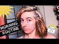 MORNING ROUTINE | Skincare + Wavy Hair Refresh