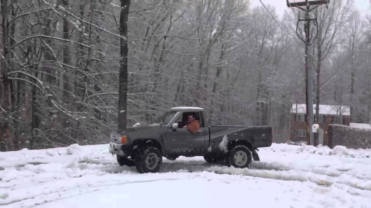1987 Toyota 4x4 In the Snow YouTube