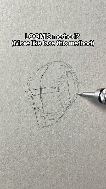 Send this to someone who draw Loomis method like this….