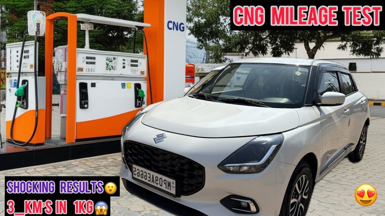 What's the REAL Mileage of Swift VXI CNG 2025😱 || 2025 swift VXI CNG mileage test ||