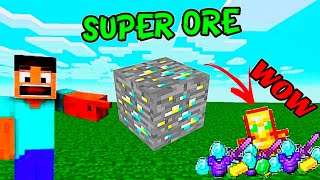 MINECRAFT, But ores drop op item