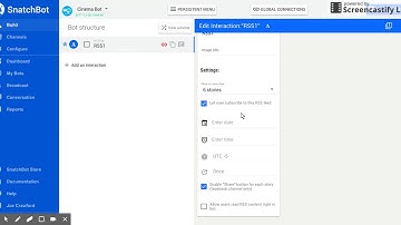 How to Import a RSS Feed Into a Chatbot on the SnatchBot Platform
