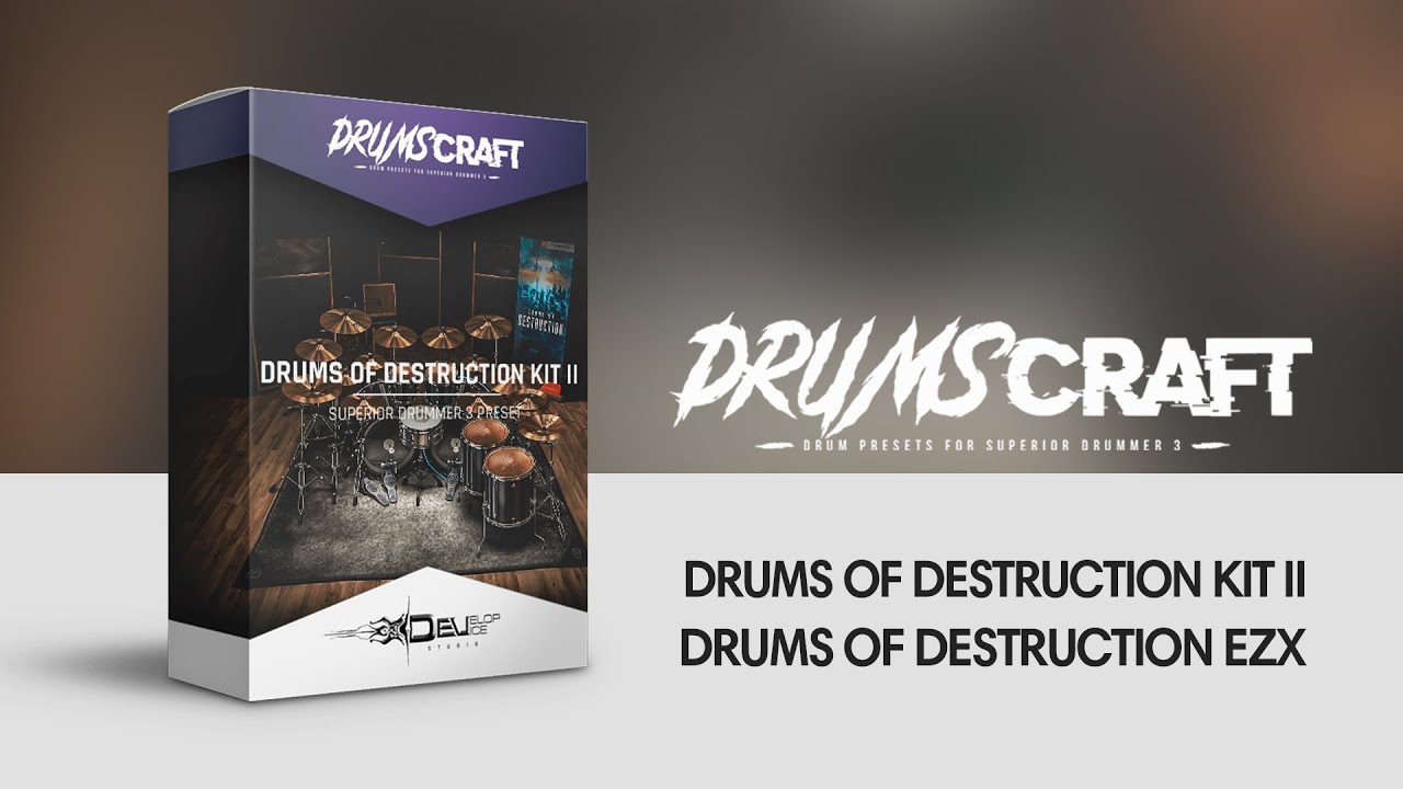 Drums of Destruction Kit II: Superior Drummer 3 Preset - Sound Demo Video