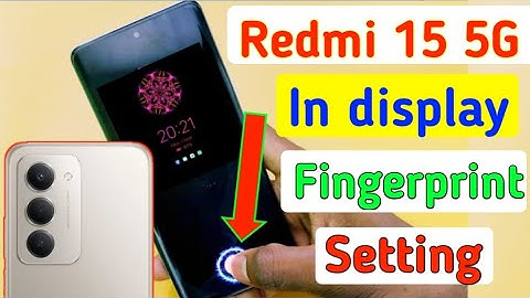 Redmi 15 5g fingerprint screen lock setting / how to set display fingerprint lock in redmi 15 5g  me