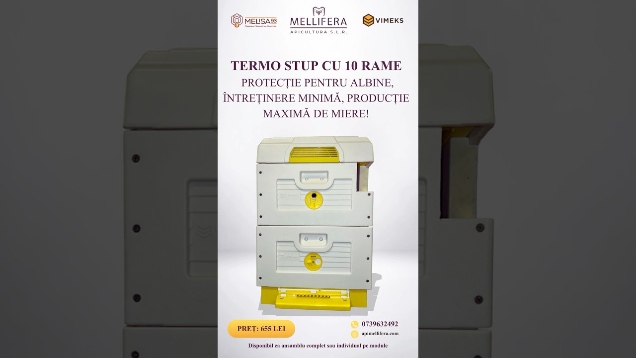 Termo Stup 10 rame – model profesional termoizolat, configurabil