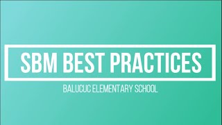 SBM Best Practices BES