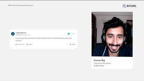 Chatwoot Ask me Anything with Pranav Raj!