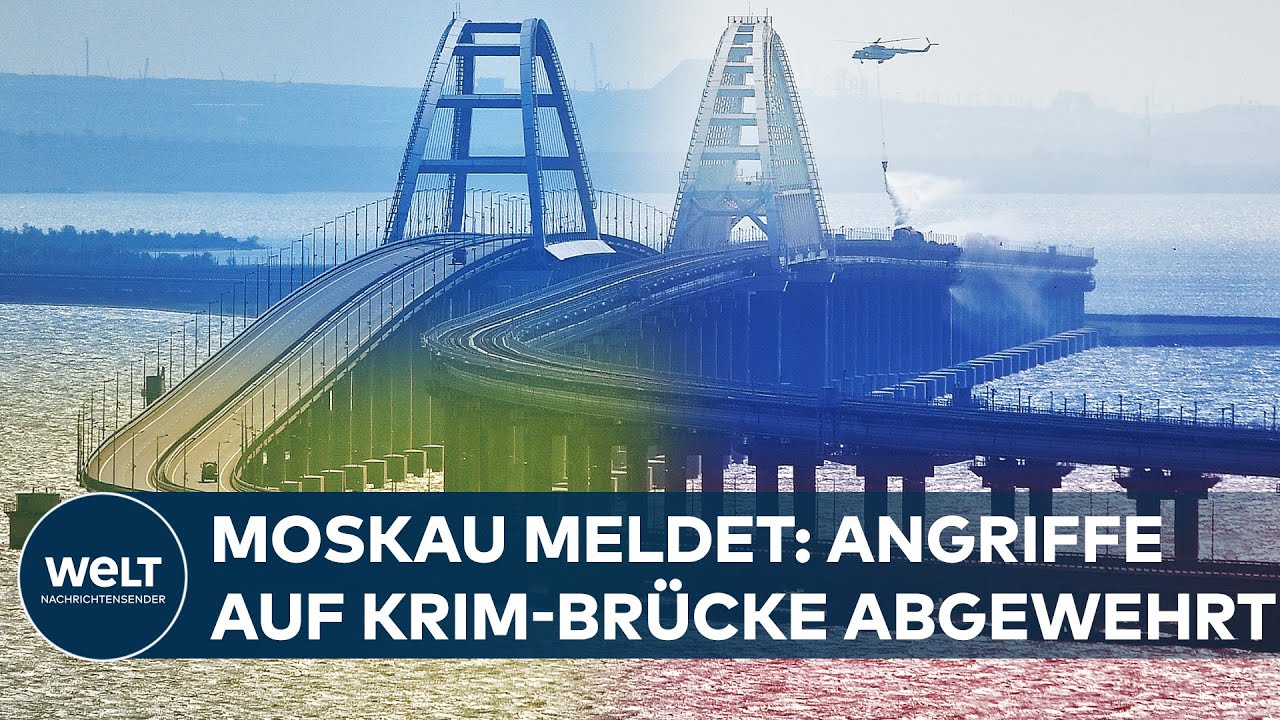 PUTINS KRIEG: EXPLOSION auf Krim-Brücke - Zwei Tote - Brücke teils eingestürzt