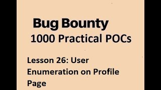 User Enumeration Attack | User Enumeration Profile Page Attack | User Enumeration Attack