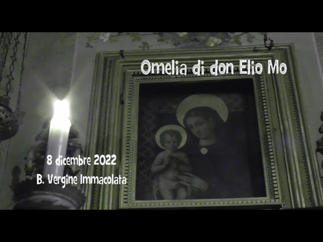 8 dicembre 2022 - B.V. Maria Immacolata - Omelia di don Elio Mo