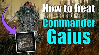 How To Beat Commander Gaius Elden Ring Boss Guide