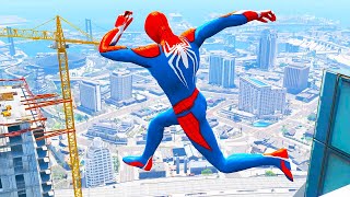 Spiderman Crazy Jumpsfalls Gta 5 Spider-Man Fails