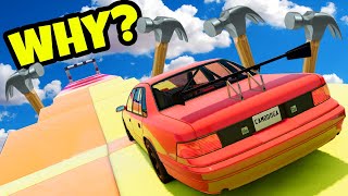 Can I Survive this IMPOSSIBLE Stunt Death Run in BeamNG Drive Mods?!