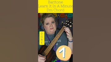 Learn It In A Minute: Baritone ukulele Dm chord #ukulele #uke #learnukulele #baritone