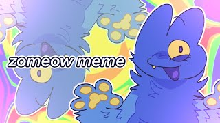 zomeow | animation meme | flipaclip | bright-ish colours | four (bfb)