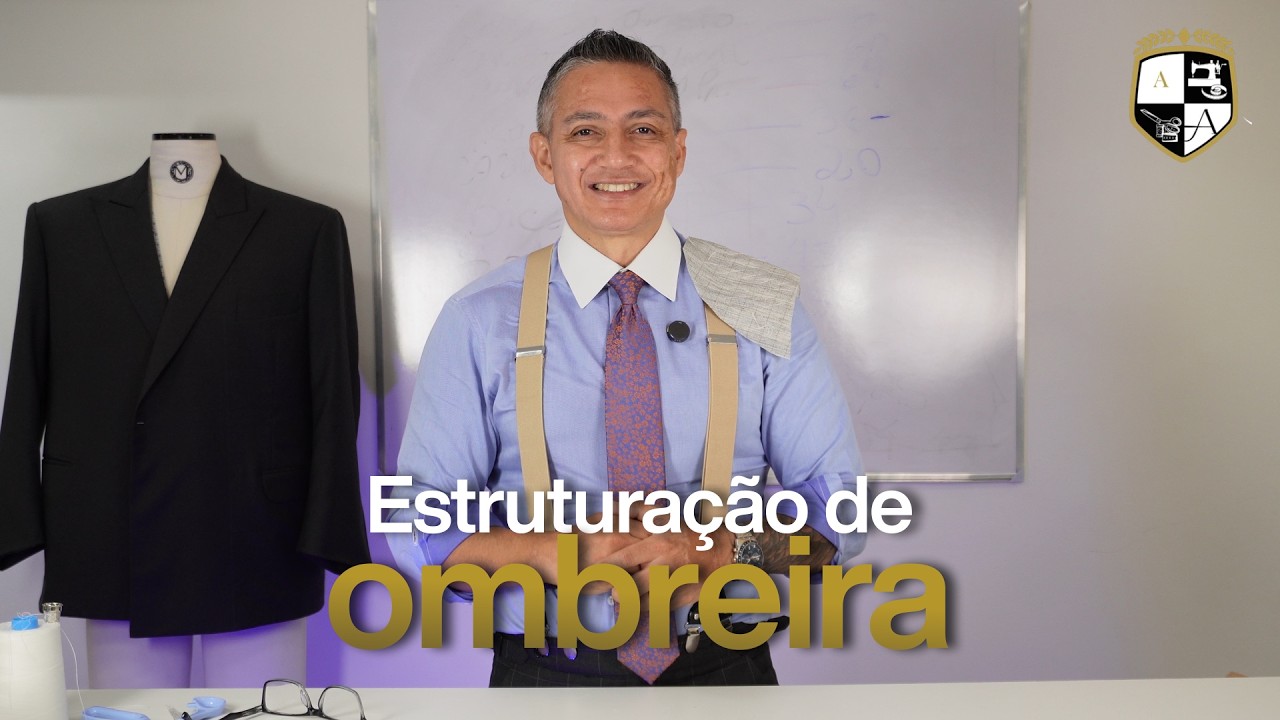 Como estruturar a ombreira para paletól Academia da Alfaiataria
