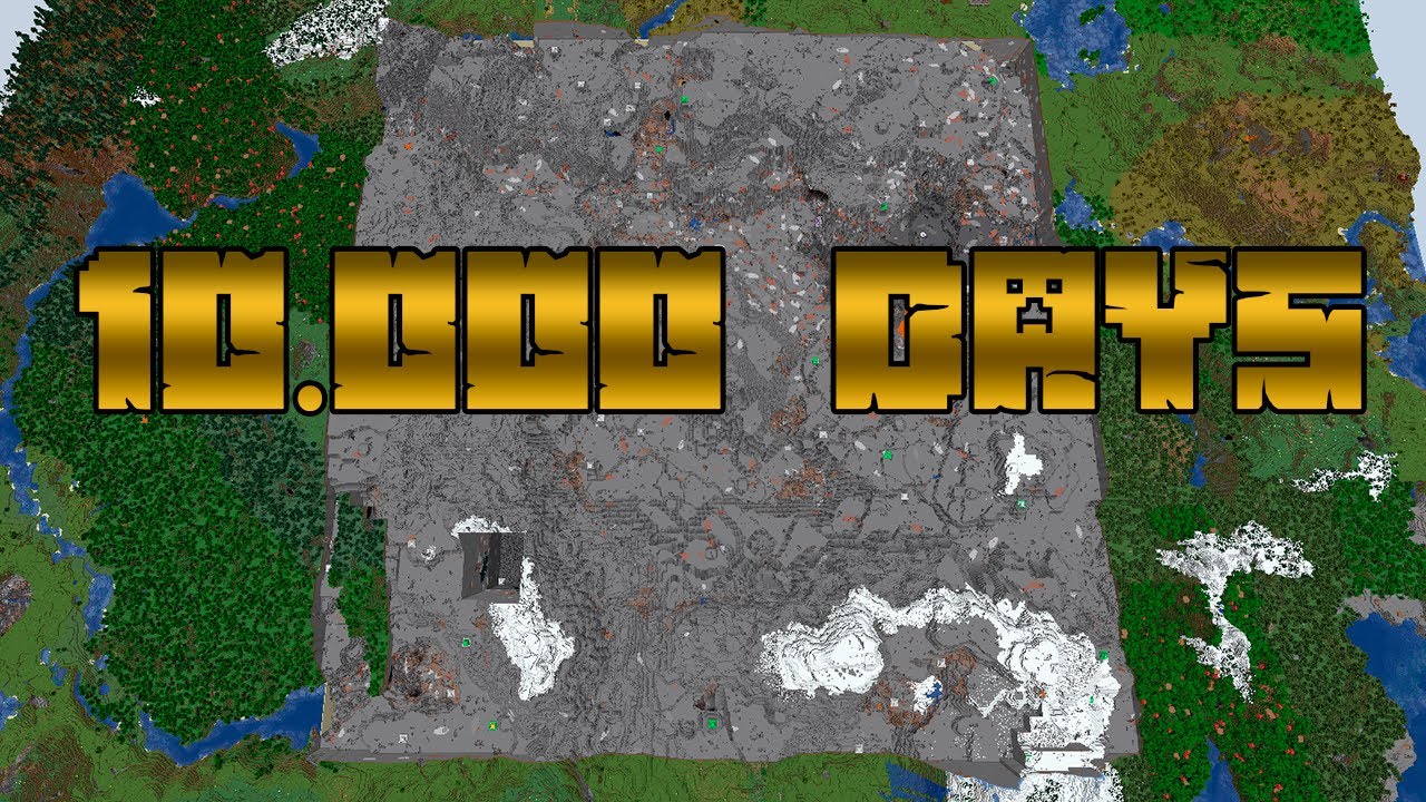 10.000 Days Mining in Minecraft - YouTube