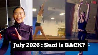 Olympic Medalist Suni Lee is BACK training on beam in her home gym - July 2026