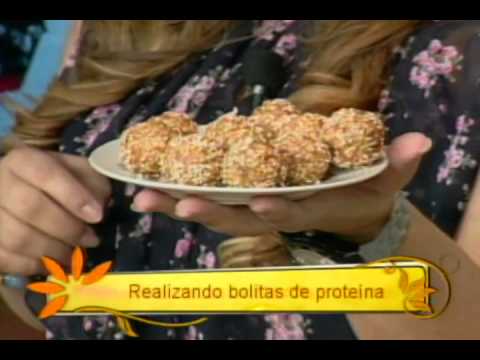 Realizando bolitas de proteína
