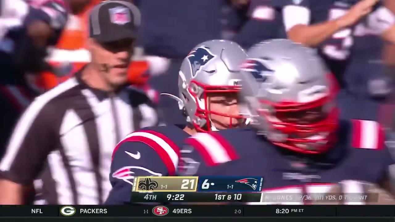 Kendrick Bourne Touchdown | Patriots vs Saints