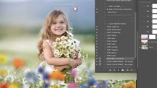 How to use the LSP Bluebell and Meadow Whimsy overlay pack and installing the Photoshop Actions