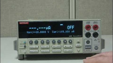 Keithley Instruments Model 2400 SourceMeter:  How-To Source 10V with 10mA Compliance