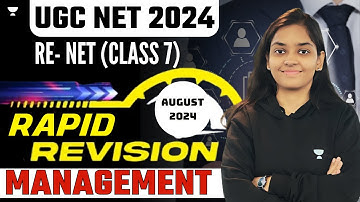 UGC NET August 2024 Paper 2 Management Most Important Topics | UGC NET Management | by Kanupriya Mam