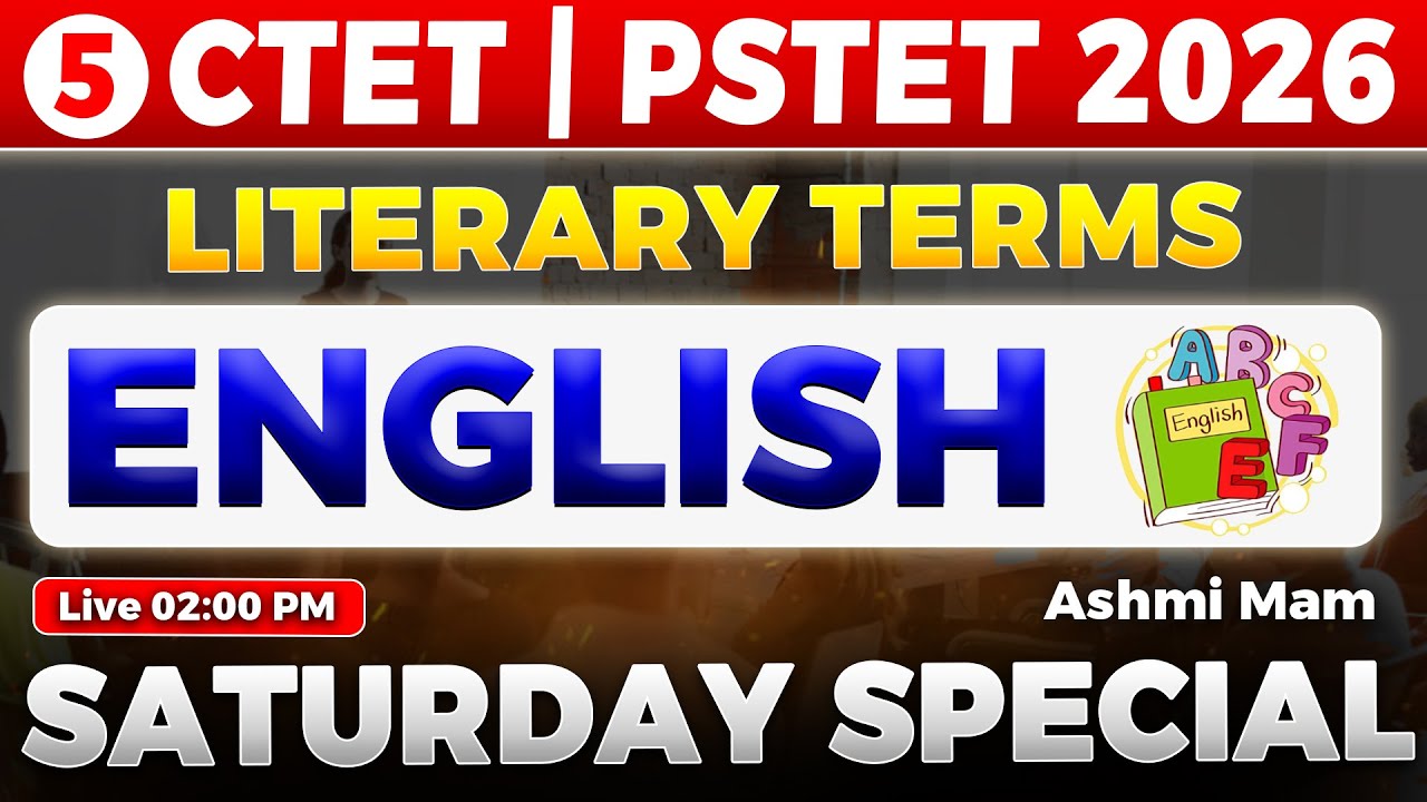 Literary Terms 5: CTET 2026 | PSTET 2026 