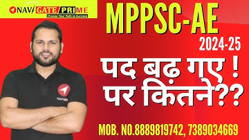 MPPSC-AE 2024-25||VACANCIES INCREASED||THINK AE JOIN NAVIGATE PRIME @NaviGATEInstitute