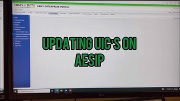How to update your UIC’s to check your SOUM & MWO on AESIP