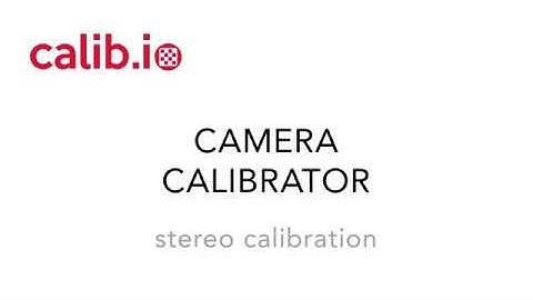 Stereo Calibration - Calib Camera Calibrator