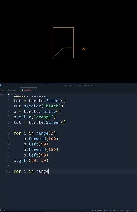 Simple Cube in Python Turtle #shorts - YouTube
