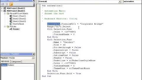 What is Macro? - Excel VBA - Visual Basic Tutorials