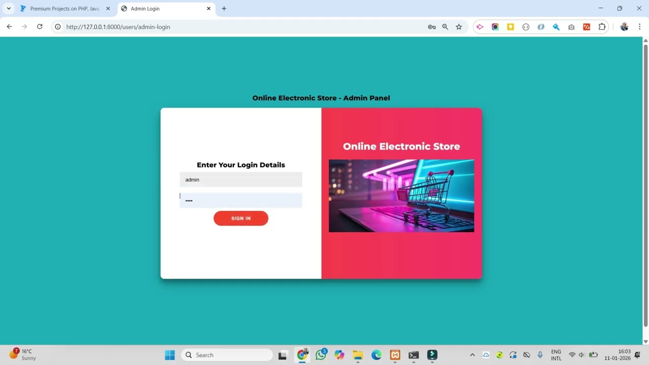 Online Electronic Store - Python Django Project Source Code