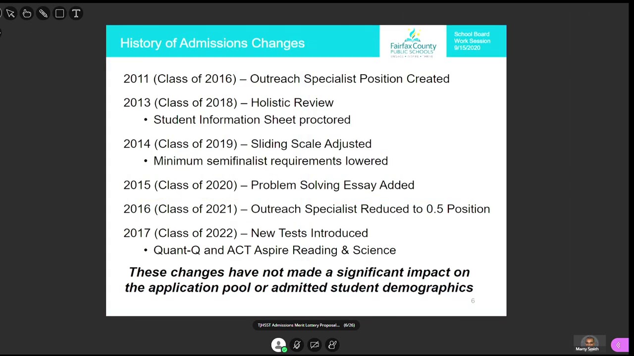 Fairfax County school Thomas Jefferson High School admissions | wusa9.com