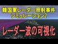 🔴🔴🔴韓国軍レーダー照射事件シミュレーション その２🔴🔴🔴(Korean navy radar irradiation incident.)