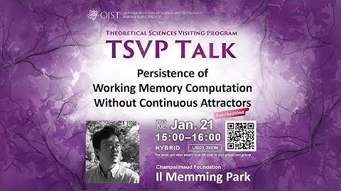 IL Memming Park: Persistence of Working Memory Computation Without Continuous Attractors (TSVP talk)