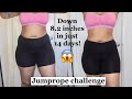 14 DAY JUMP ROPE CHALLENGE! Insane transformation| FAT BURNING
