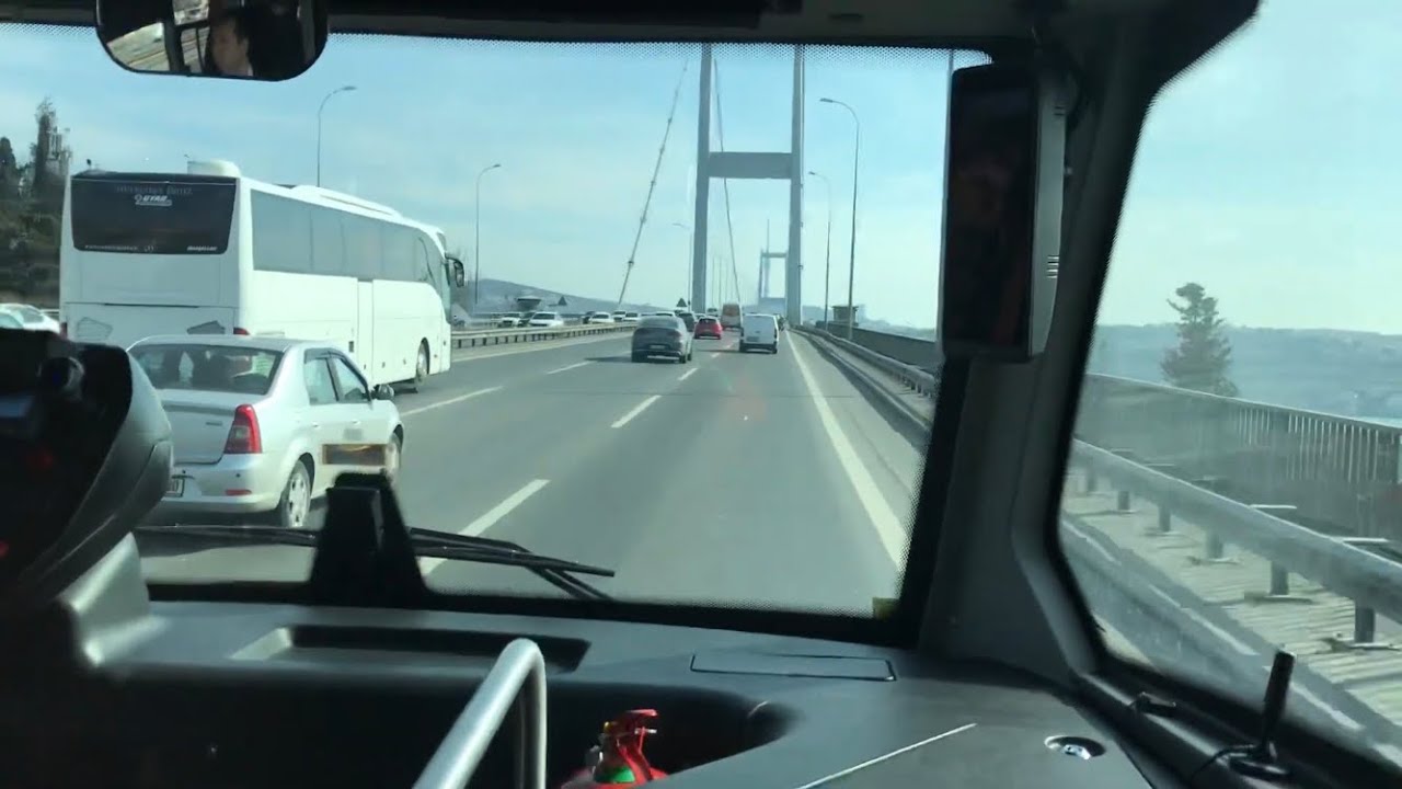 17 ŞUBAT 2023 İETT YENİ METROBÜS AKİA ULTRA LF25 İLE 15 TEMMUZ ŞEHİTLER KÖPRÜSÜNDE SEYAHAT #1